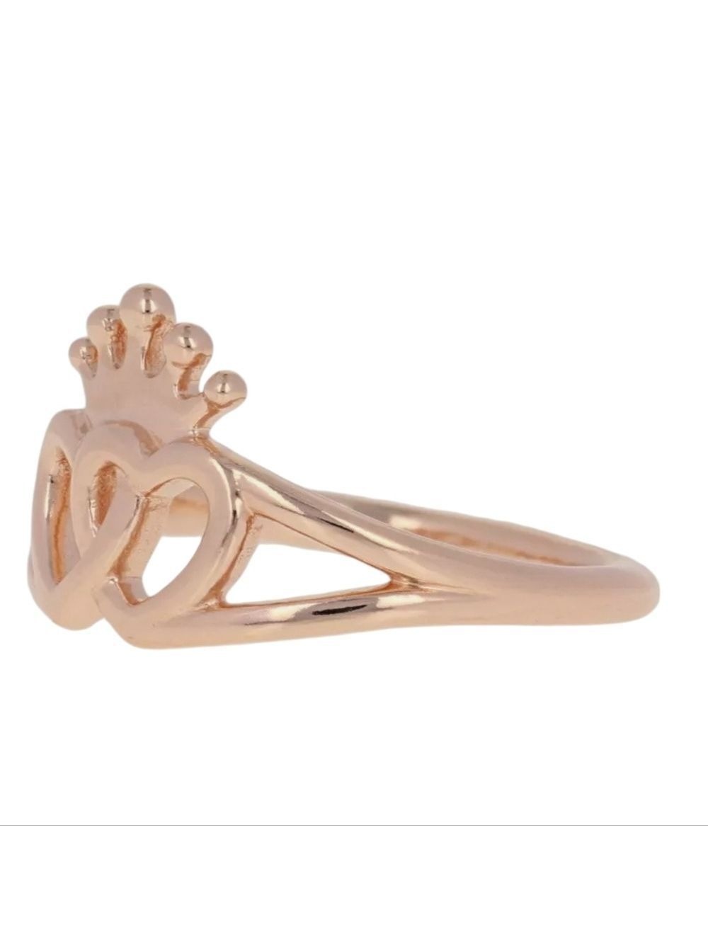 PANDORA ROSE GOLD REGAL HEARTS RING SIZE 7 - Picture 2 of 6